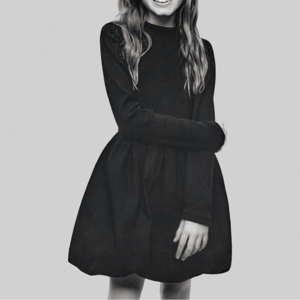 ZARA GIRLS BUBBLE DRESS IN BLACK